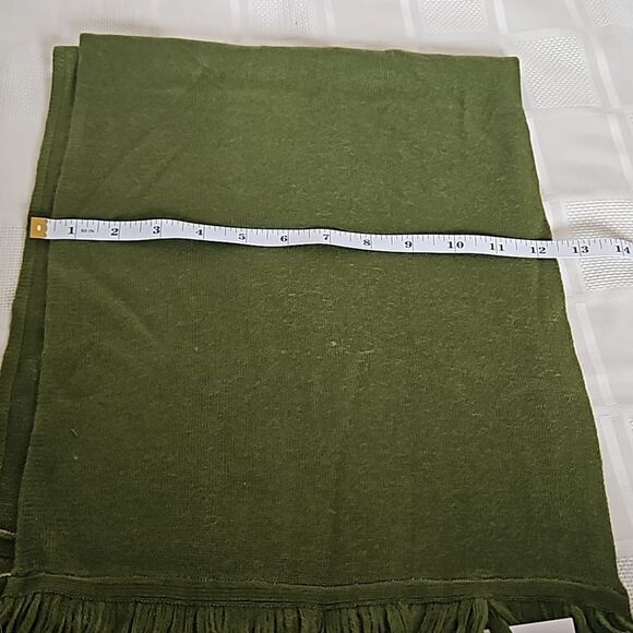 Charm Joah Women's Fringed Scarf One Size Green - Picture 10 of 16